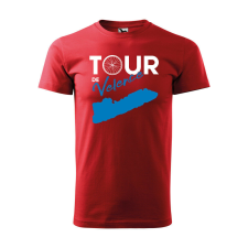 Póló Tour de Velence mintával - Piros M méretben ajándéktárgy