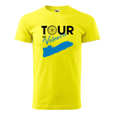 Póló Tour de Velence mintával - Sárga XL méretben ajándéktárgy