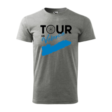  Póló Tour de Velence mintával - Szürke S méretben ajándéktárgy