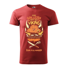  Póló Úgy grillezek mint egy viking mintával - Terrakotta XXXL méretben ajándéktárgy