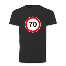 polofun.hu 70. születésnap, KRESZ tábla férfi póló