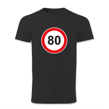 polofun.hu 80. születésnap, KRESZ tábla férfi póló