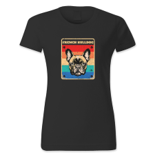 polofun.hu French bulldog, retró női póló