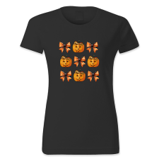 polofun.hu Happy Halloween, Tökfejes és masnis, Halloween női póló