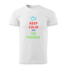 polofun.hu Keep calm and go fishing férfi póló