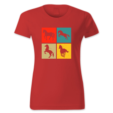 polofun.hu Lovaglás, retró női póló