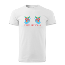 polofun.hu Merry Christmas, csontvázkezes, Karácsony férfi póló