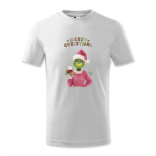 polofun.hu Merry Cristmas, Grinch lány borozik, Karácsony gyerek póló