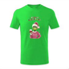 polofun.hu Merry Cristmas, Grinch lány borozik, Karácsony női póló