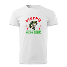 polofun.hu Merry Fishmas, halas, Karácsony férfi póló