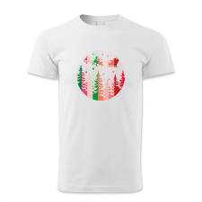 polofun.hu Mikulás, rénszarvas, szán, retró férfi póló