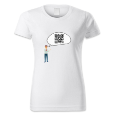 polofun.hu QR kódos szövegbuborék emberrel