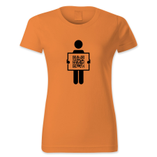 polofun.hu QR kódos tábla emberrel női póló