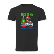 polofun.hu This is my Christmas pajama shirt, kutyás alvós póló, Karácsony férfi póló