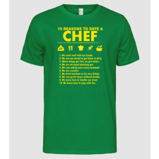 Pólómánia 10 reasons to date a chef - Férfi Alap póló férfi póló