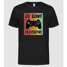 Pólómánia 20 szint teljesítve retro gamer - Férfi Alap póló
