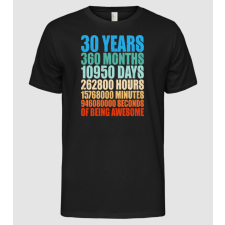 Pólómánia 30 years of being awesome - Férfi Alap póló férfi póló