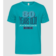 Pólómánia 30 years old awesome since 1990 - Férfi Alap póló
