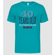 Pólómánia 40 years old awesome since 1980 - Férfi Alap póló