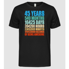 Pólómánia 45 years of being awesome - Férfi Alap póló