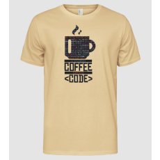 Pólómánia A Kávét átvarázsolom Kóddá - Programozós póló - Férfi Alap póló