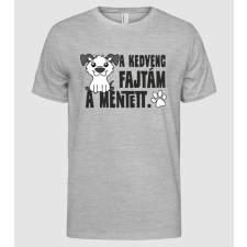 Pólómánia A kedvenc fajtám a mentett kutya - Férfi Alap póló férfi póló