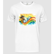 Pólómánia Abstract Wave  - Férfi Alap póló