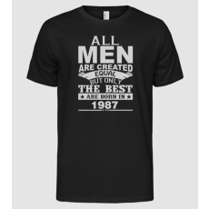 Pólómánia All men are created - 1987 - Férfi Alap póló