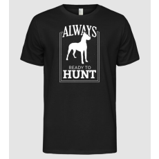 Pólómánia Always ready to hunt Vadászkutya - Férfi Alap póló