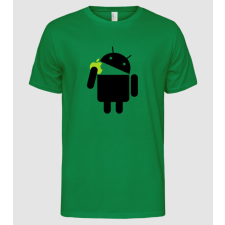 Pólómánia android vs apple2 - Férfi Alap póló férfi póló