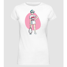 Pólómánia Anime Teniszező Lány - Női Alap póló