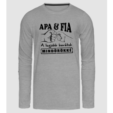 Pólómánia Apa fia - Férfi Hosszúujjú Póló