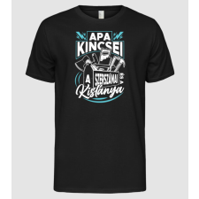 Pólómánia Apa kincsei kislánya - Férfi Alap póló férfi póló