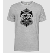 Pólómánia Awesome being of 30 years 1990 JANUÁR - Férfi Alap póló férfi póló