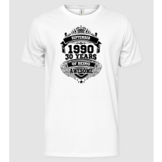 Pólómánia Awesome being of 30 years 1990 SZEPTEMBER - Férfi Alap póló