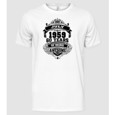 Pólómánia Awesome being of 60 years 1959 JÚLIUS - Férfi Alap póló férfi póló