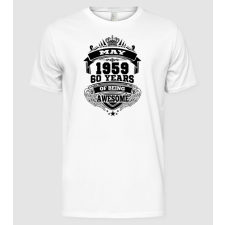 Pólómánia Awesome being of 60 years 1959 MÁJUS - Férfi Alap póló férfi póló
