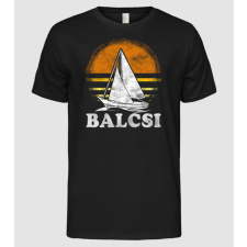Pólómánia Balcsi retro vitorlás - Férfi Alap póló férfi póló