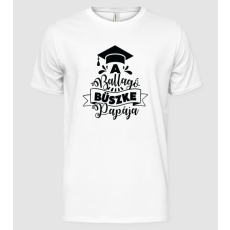 Pólómánia Ballagó Család fekete PAPA - Férfi Alap póló