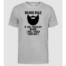 Pólómánia Beard Rules - Férfi Alap póló