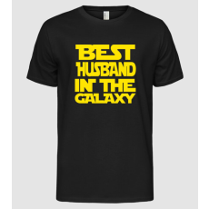 Pólómánia best husband galaxy - Férfi Alap póló