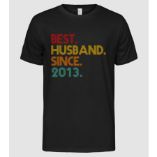 Pólómánia best husband since 2013 retro - Férfi Alap póló férfi póló