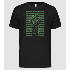Pólómánia Bináris Ököl - Férfi Alap póló férfi póló