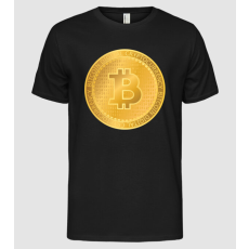 Pólómánia Bitcoin Arany érme - Férfi Alap póló