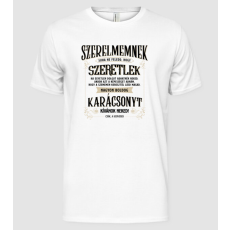 Pólómánia BOLDOG KARÁCSONYT SZERELMEMNEK - Férfi Alap póló