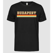 Pólómánia Budapest csíkok - Férfi Alap póló férfi póló