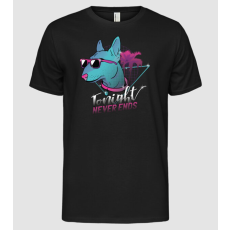 Pólómánia Bullterrier Neon Retro vicces póló - Férfi Alap póló