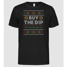 Pólómánia Buy the Dip Bitcoin Ugly Sweater - Férfi Alap póló