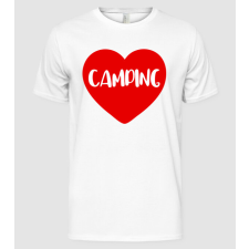Pólómánia Camping heart - Férfi Alap póló férfi póló