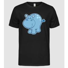 Pólómánia Cartoon hippo - Férfi Alap póló férfi póló